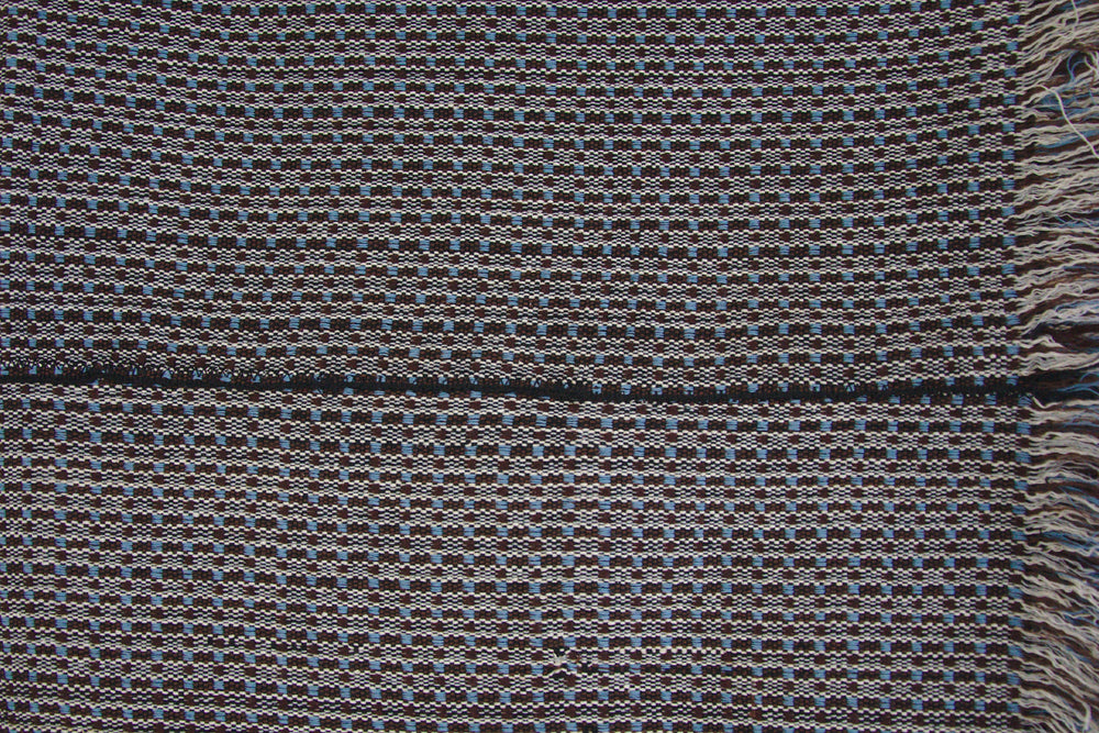 Gewebte Decke ABILITY (beige, braun, hellblau)