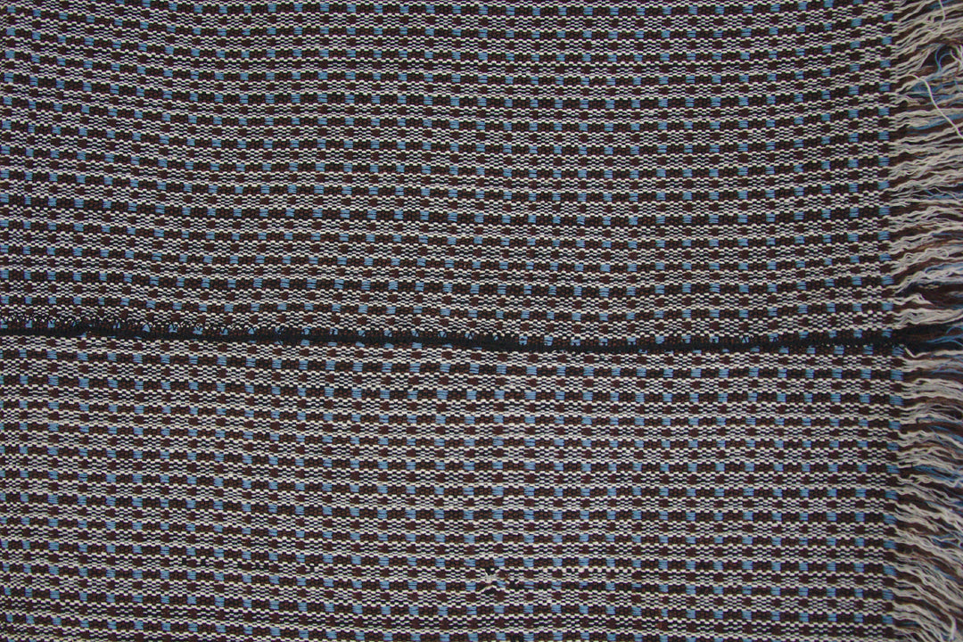 Gewebte Decke ABILITY (beige, braun, hellblau)