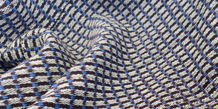 Gewebtes Kissen ABILITY (himmelblau, kaffeebraun, beige)