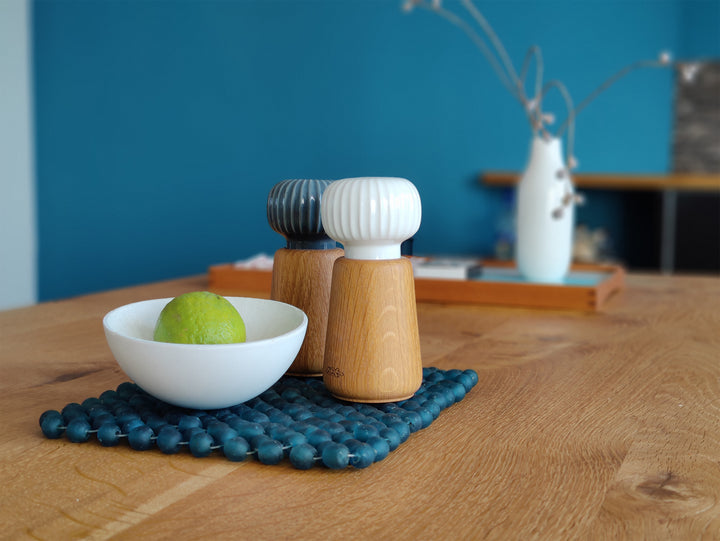 Tischmatte Glas Nunana (azurblau)