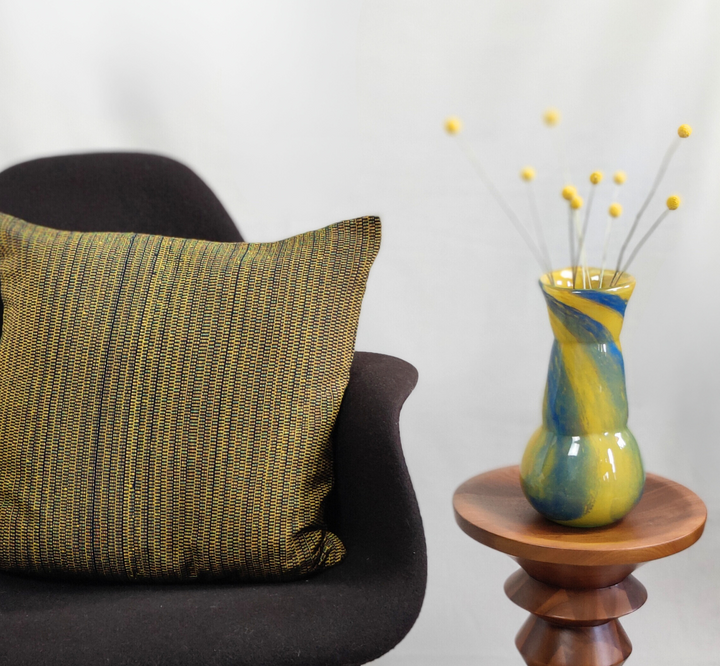 Vase Glory (gelb, blau)