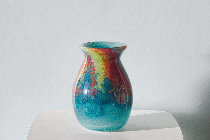 Vase Tulip (blau, rot, gelb)