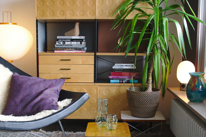 Vase Tulip (blau, rot, gelb)