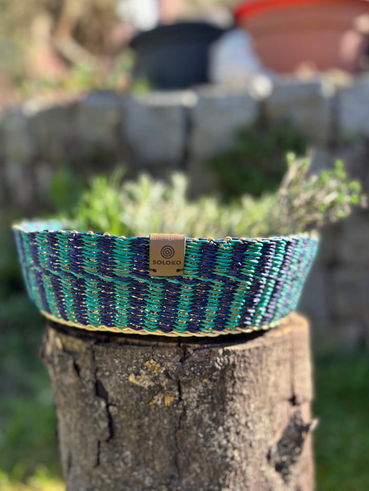 Korb Venyo niedrig & klein (dunkelblau, türkis)