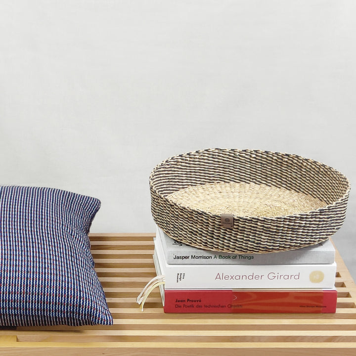 Korb Venyo niedrig (blau, natur)