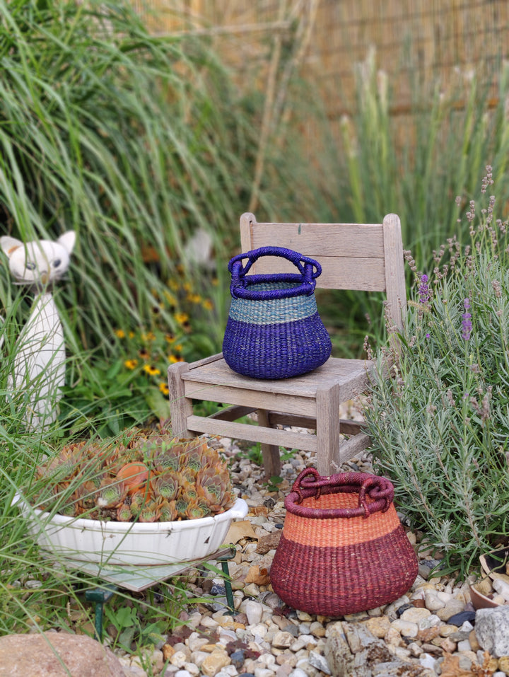 Korb Lololi (koralle hell, weinrot)