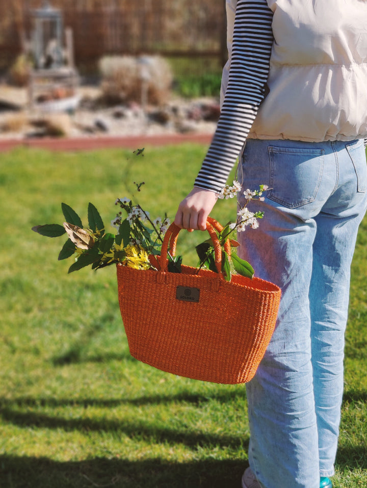 Korbtasche Delalili (orange)