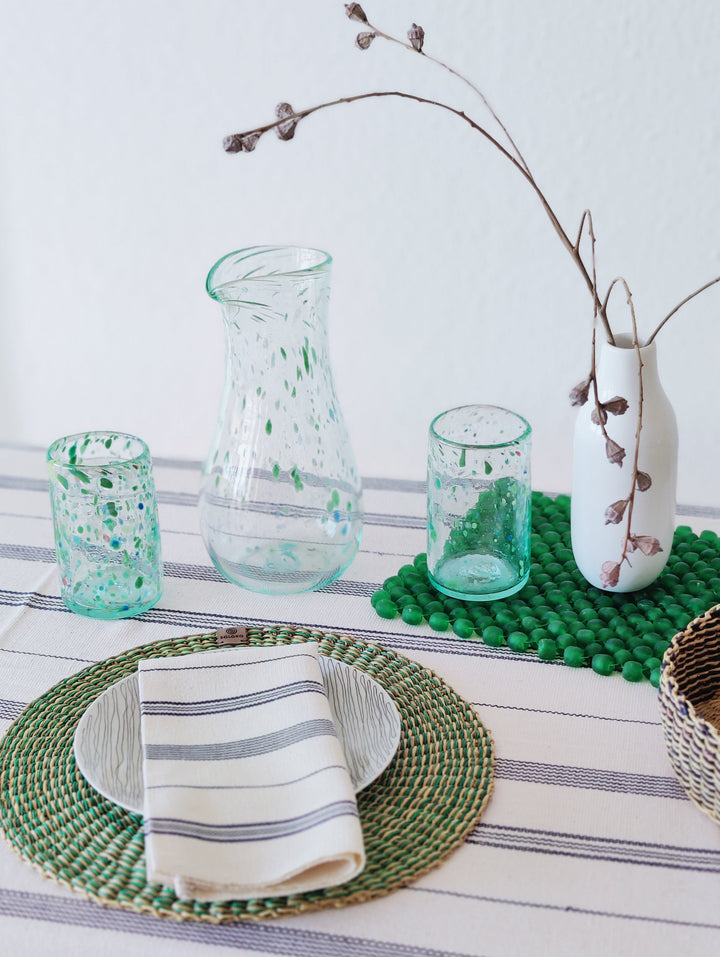 Trinkglas mundgeblasen "Linear"