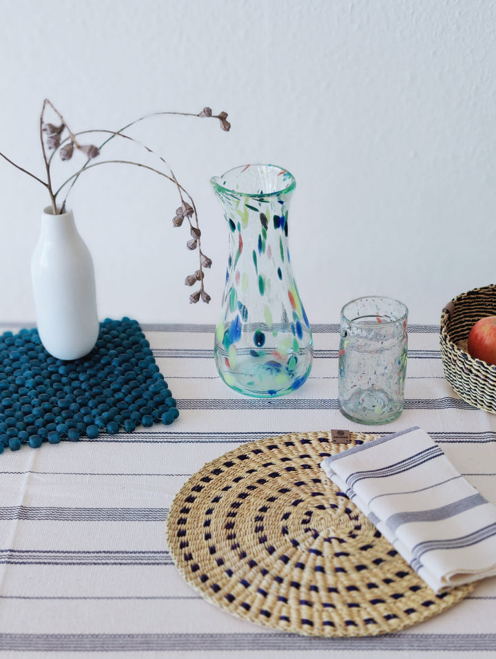 Trinkglas mundgeblasen "Linear"