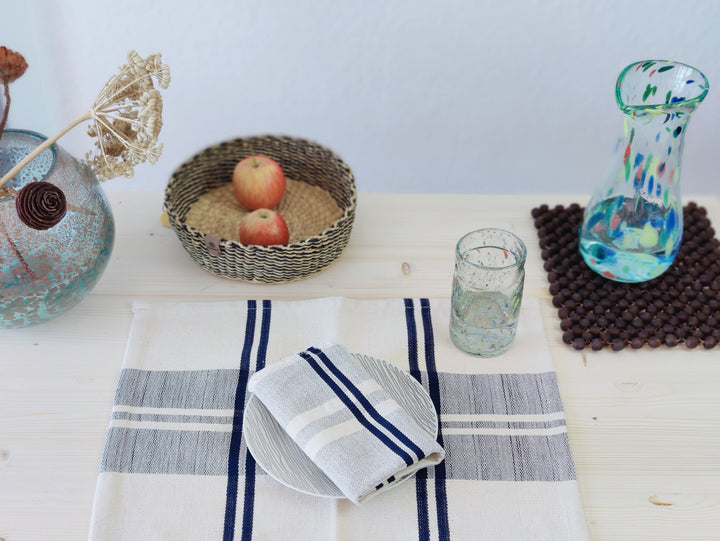 Trinkglas mundgeblasen "Linear"