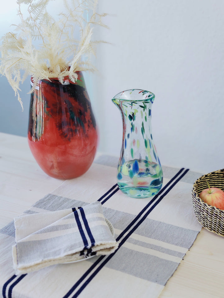 Vase Rose (grün, rot, blau, schwarz)