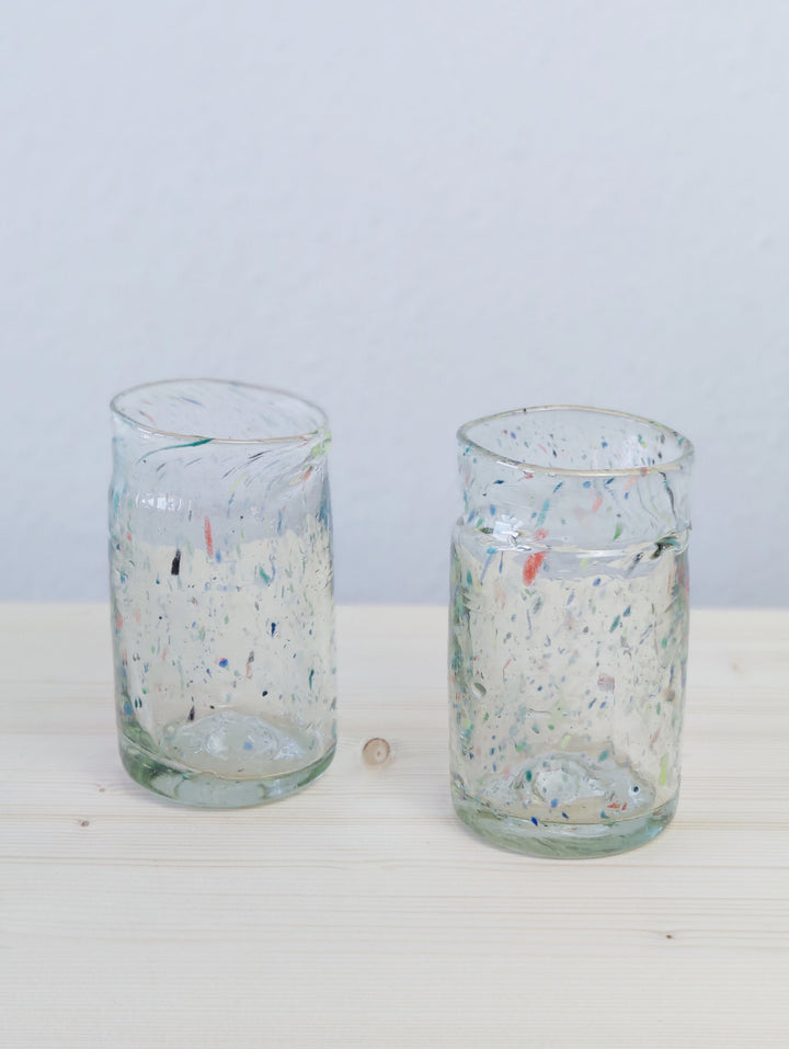 Trinkglas mundgeblasen "Linear"