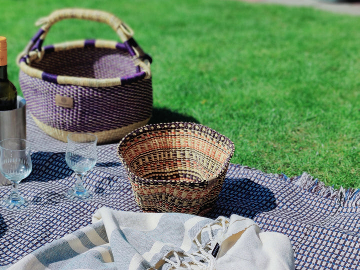 Aufbewahrungskorb Sitso klein (braun, orange)