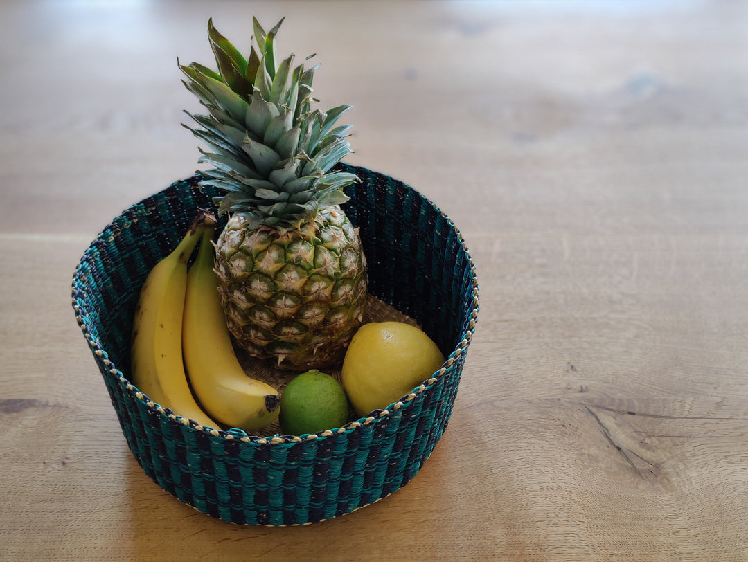 Korb Venyo hoch (blau, türkis)