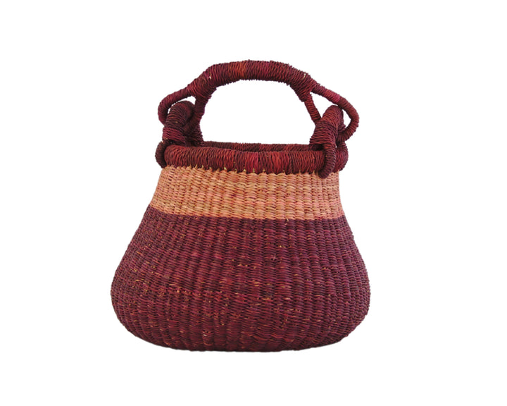 Korb Lololi (koralle hell, weinrot)