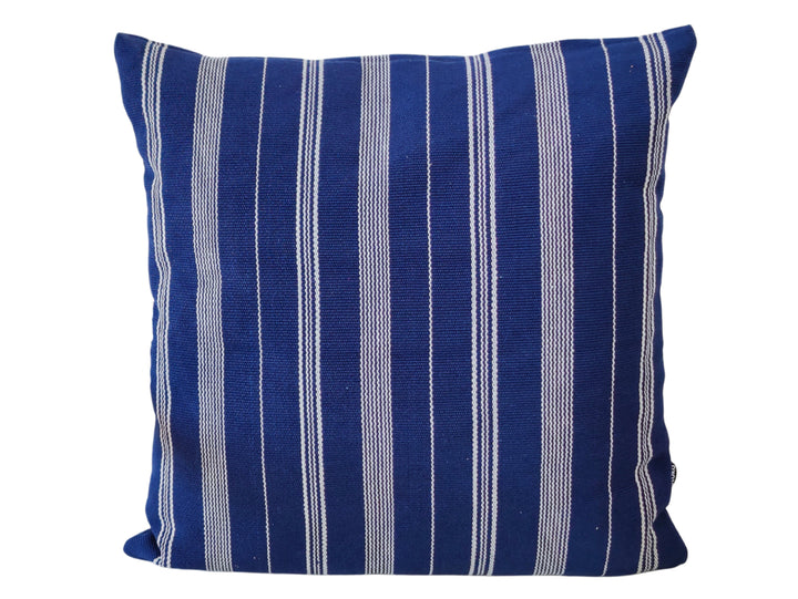 Gewebtes Kissen TSIAME (royalblau, beige)