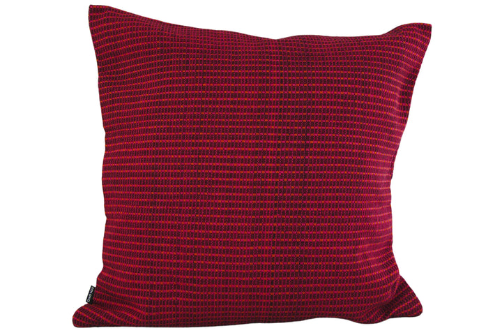 Woven cushion ABILITY (red, pink, orange)