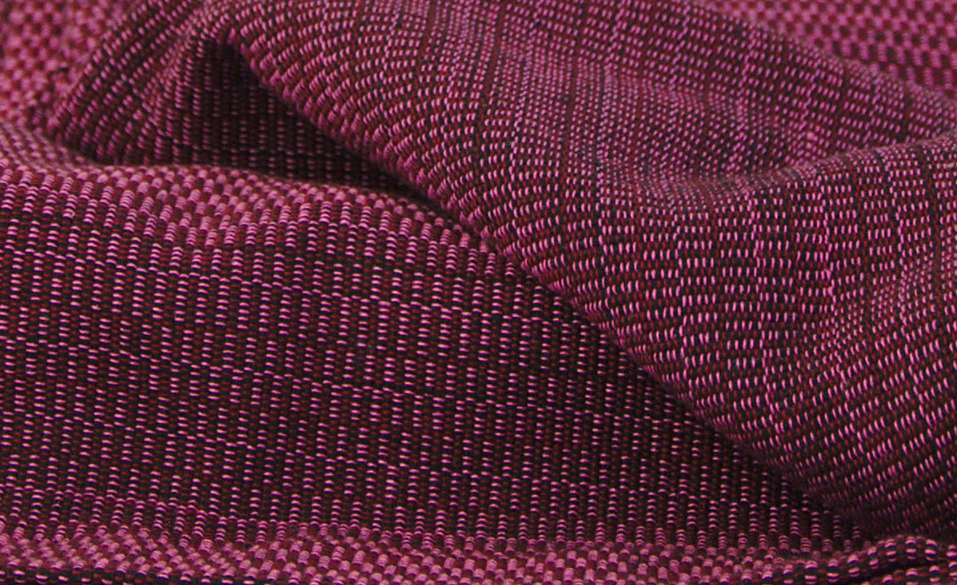 Woven cushion TWO IS ONE (wine red, pink)