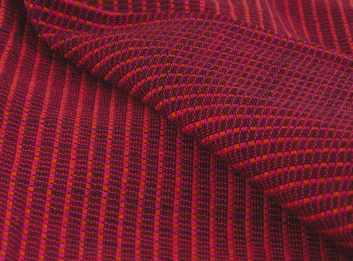 Woven cushion ABILITY (red, pink, orange)