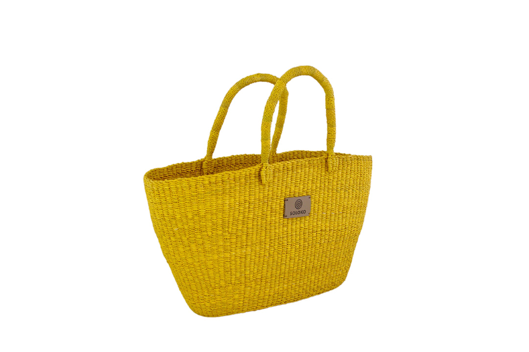 Basket bag Delalili (yellow)