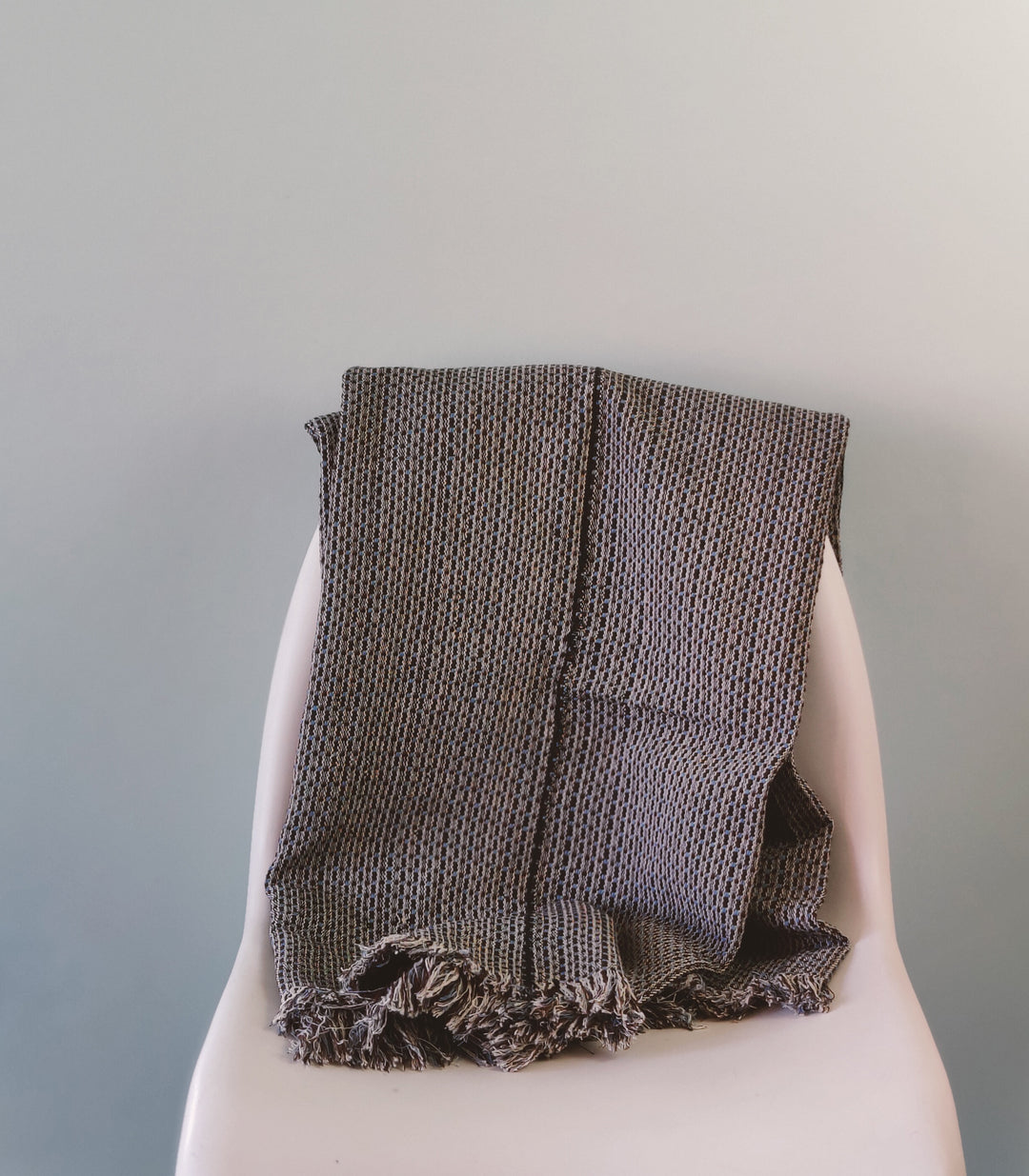 Woven Blanket ABILITY (beige, brown, lightblue)