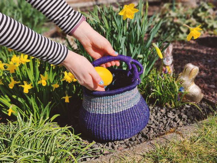 Basket Lololi (light blue, dark blue)