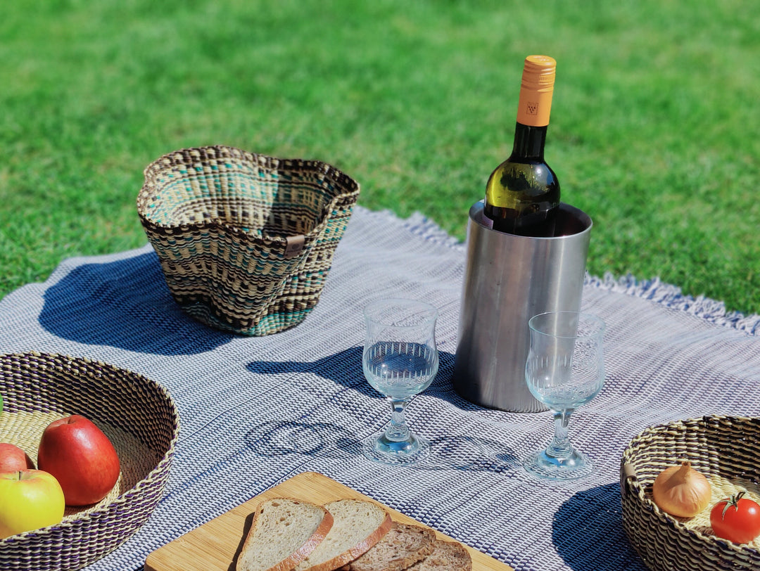 Aufbewahrungskorb Sitso klein (blau) – SOLOKO
