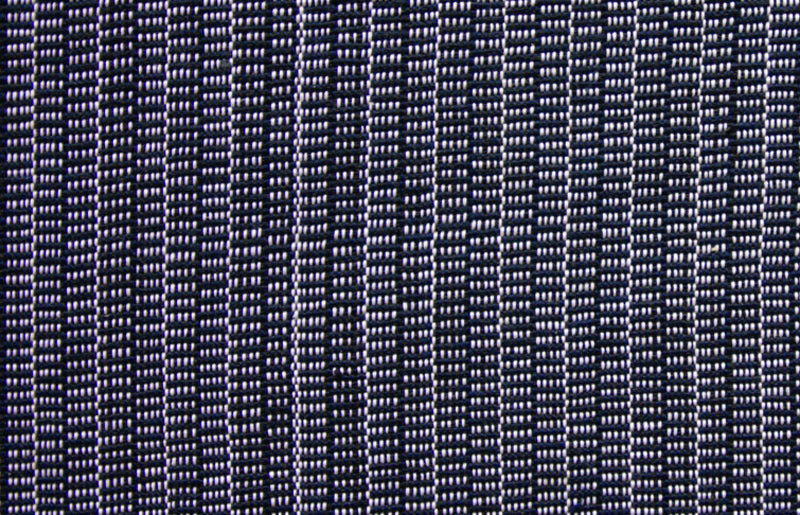 Woven cushion TWO IS ONE (dark blue, beige)