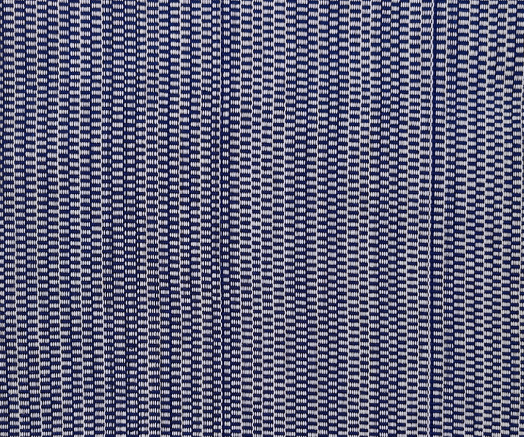 Gewebte Decke TWO IS ONE (dunkelblau, beige)