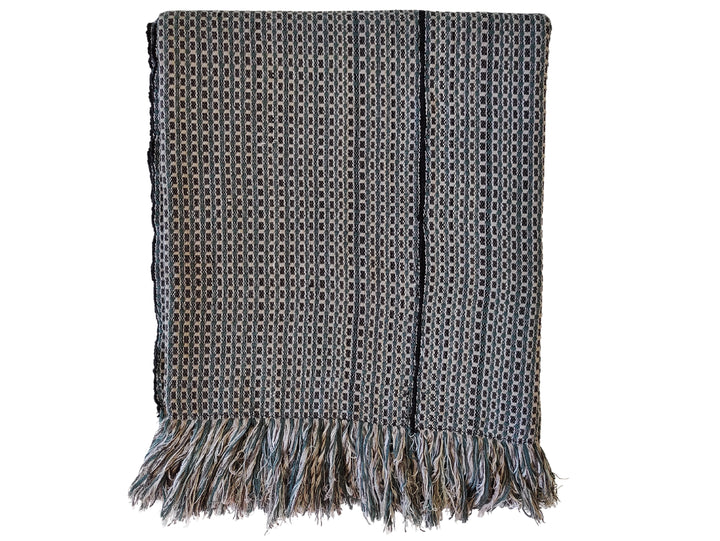 Woven Blanket ABILITY (grey, forest green)