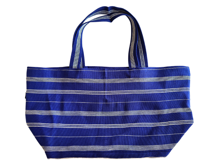 Tote Bag Large Cotton TSIAME (royal blue / beige)